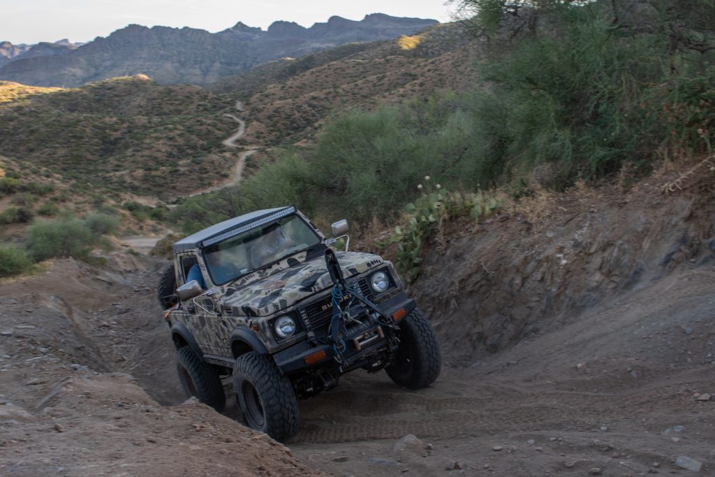 Suzuki Samurai on the Crown King Trail